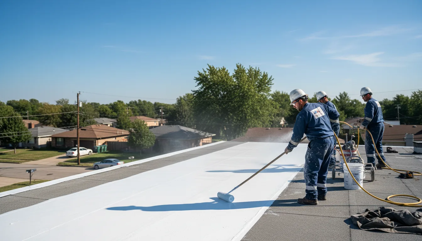 Commercial roof coating in Green Mountain, NC near me